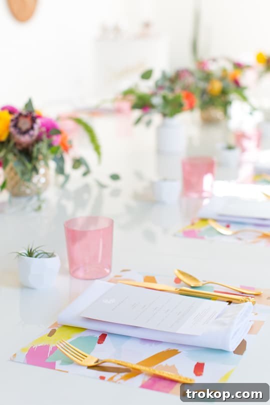 The Ultimate Sweet and Savory Dinner Party Guide 16 Close-up of a beautifully decorated table setting, ready for guests to enjoy a sweet and savory meal