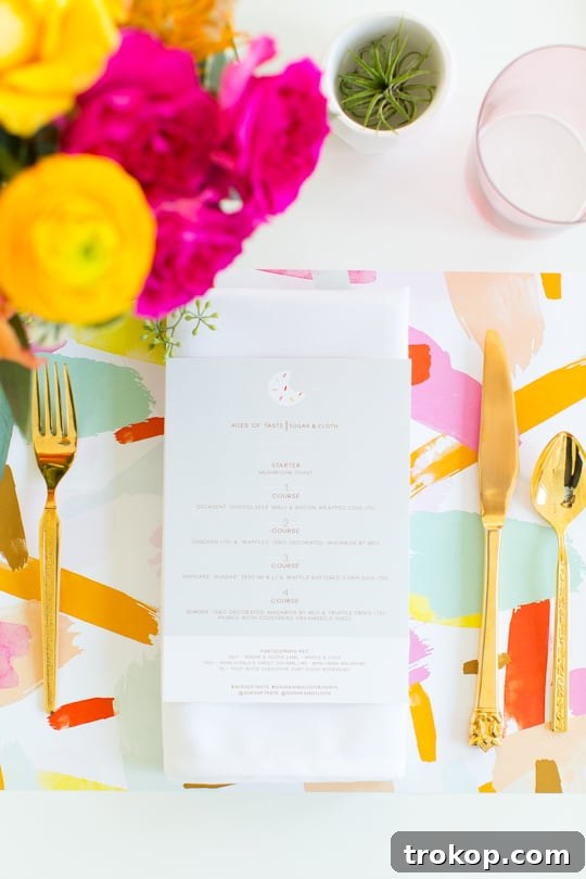 The Ultimate Sweet and Savory Dinner Party Guide 3 Guests enjoying a vibrant sweet and savory dinner party, showcasing intricate table settings and cocktails