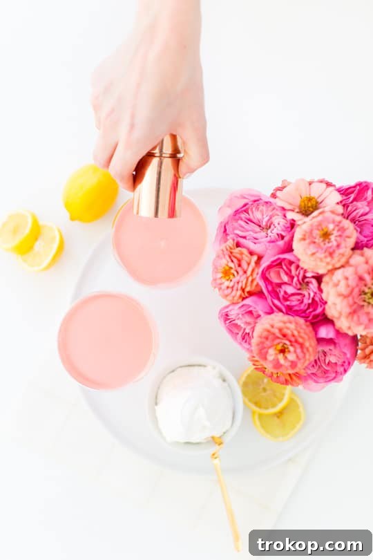 Pink Lemonade Cocktail Meets Gray Malin's Art 5 Ingredients for a Pink Lemonade Cocktail