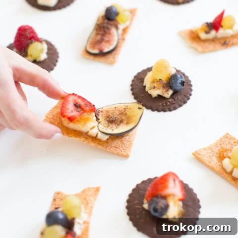 Dessert cheese and crackers recipe with The Laughing Cow
