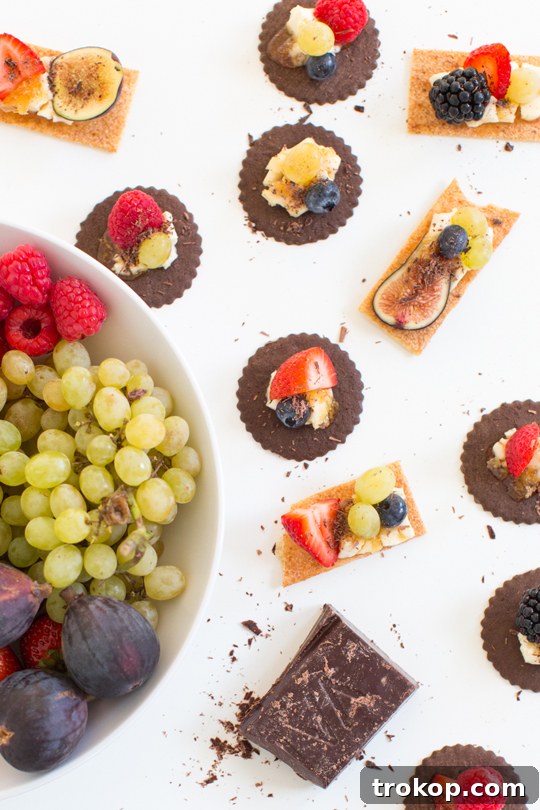 Easy Dessert with Cheese and Crackers