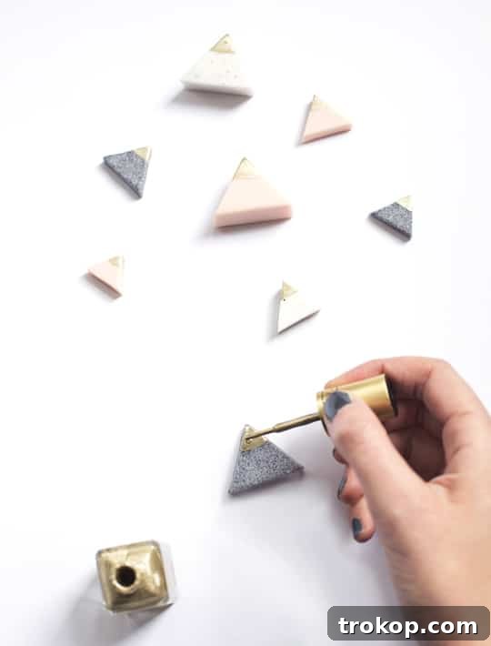 Clay Keepsake: Handcrafted Photo Display 7 Baking the Clay Triangles