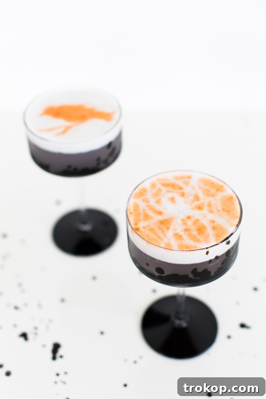 Crafting The Last Word Cocktail Recipe and Stencil Decor 5 Creepy Cocktails: Spooky stencil cocktails - sugar and cloth