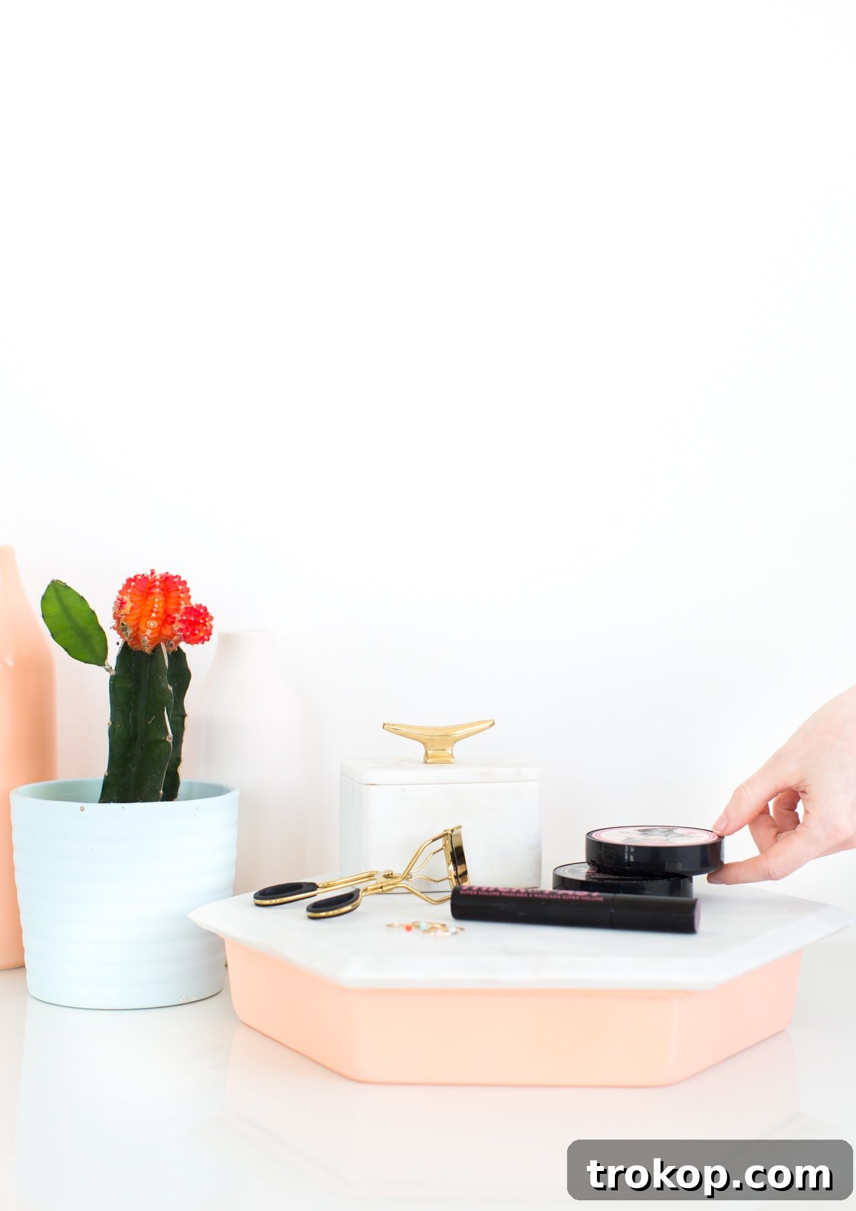 Craft a Custom Vanity Organizer 2 DIY Storage vanity tray - sugar and cloth