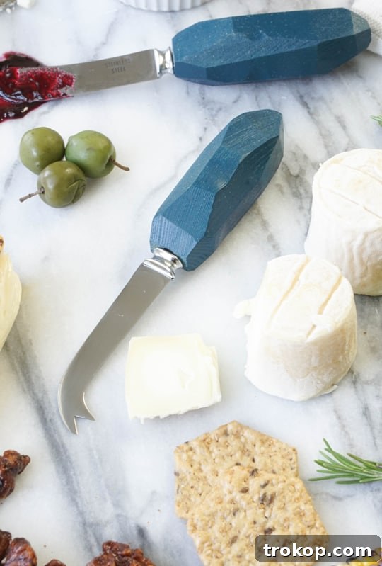 Crafting supplies for DIY cheese knives