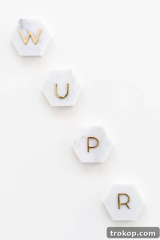 DIY Marble Hexagon Place Cards-8