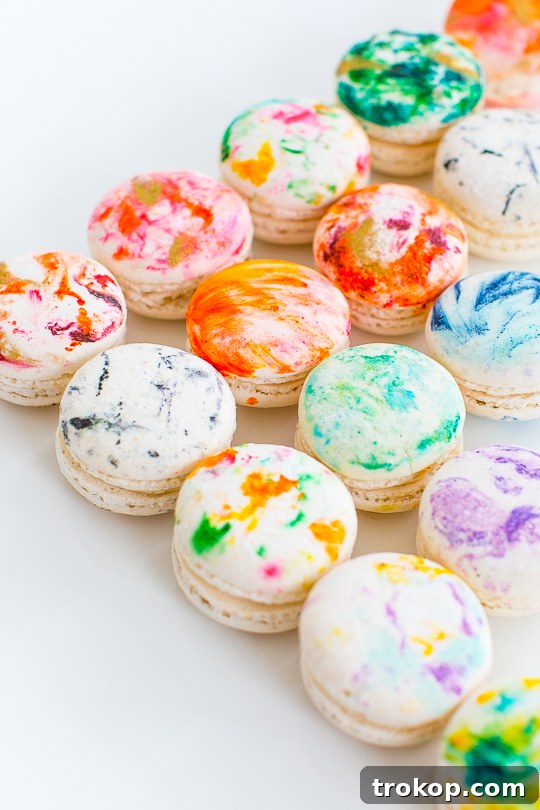 DIY Marbled Macarons - Sugar and Cloth