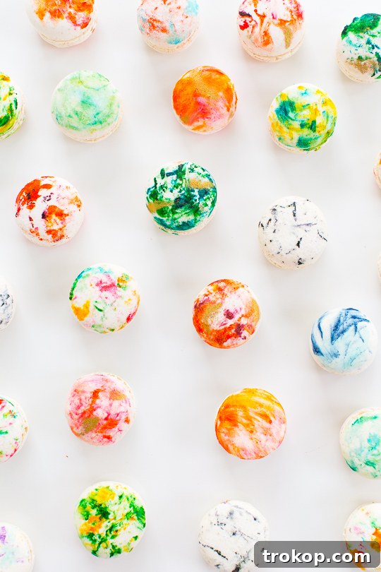 DIY Marbled Macarons - Sugar and Cloth