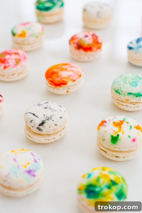 DIY Marbled Macarons - Sugar and Cloth