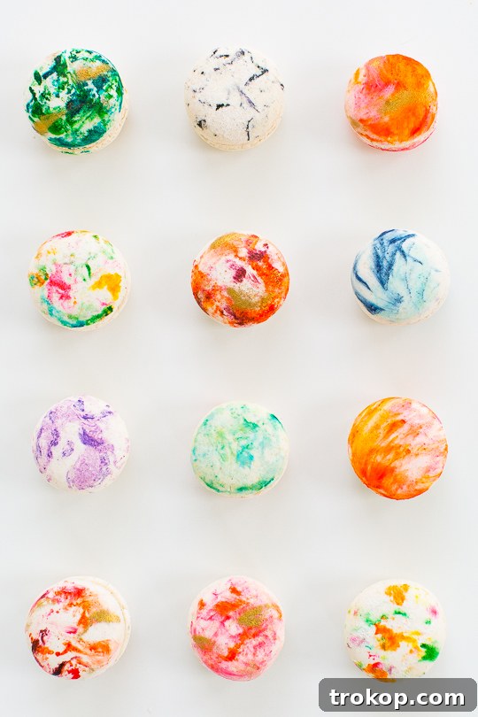 DIY Marbled Macarons - Sugar and Cloth