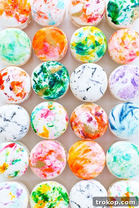 DIY Marbled Macarons - Sugar and Cloth