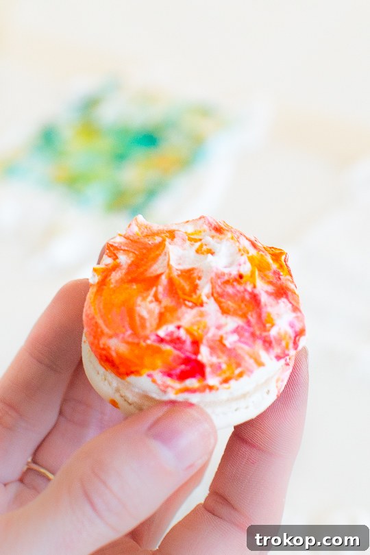 DIY Marbled Macarons - Sugar and Cloth