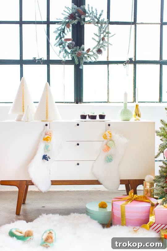 Martha Stewart's Holiday Crafting: Signature Tree Toppers & DIY Ornaments 10 Close-up of a frosted Christmas tree branch adorned with customized ornaments