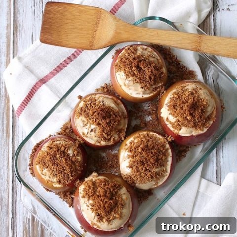 Cheesecake stuffed apples recipe - a delightful dessert
