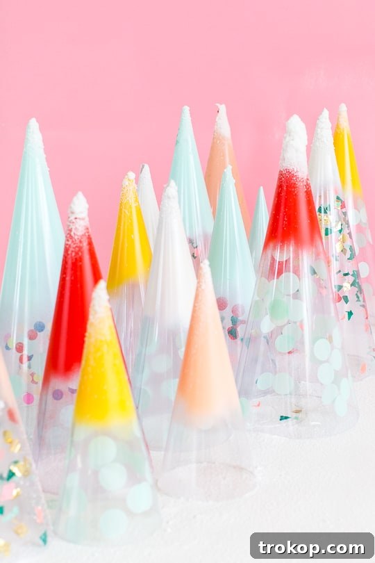 DIY Christmas trees: confetti domes - sugar & cloth