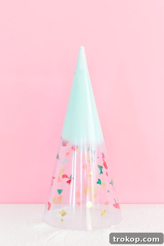 DIY Christmas trees: confetti domes - sugar & cloth