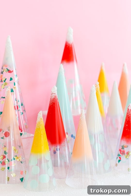 DIY Christmas trees: confetti domes - sugar & cloth