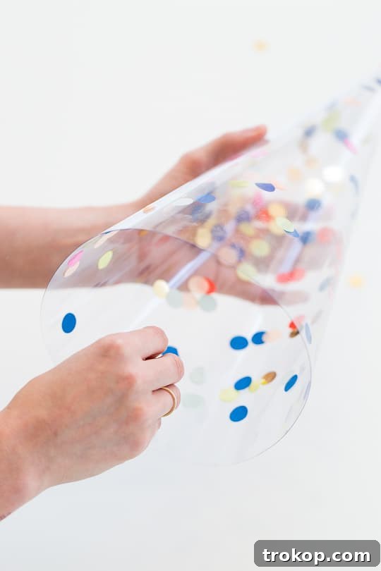 DIY Christmas trees: confetti domes - sugar & cloth