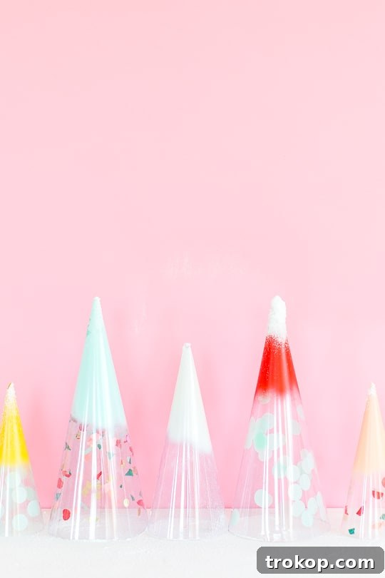 DIY Christmas trees: confetti domes - sugar & cloth