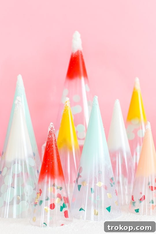 DIY Christmas trees: confetti domes - sugar & cloth