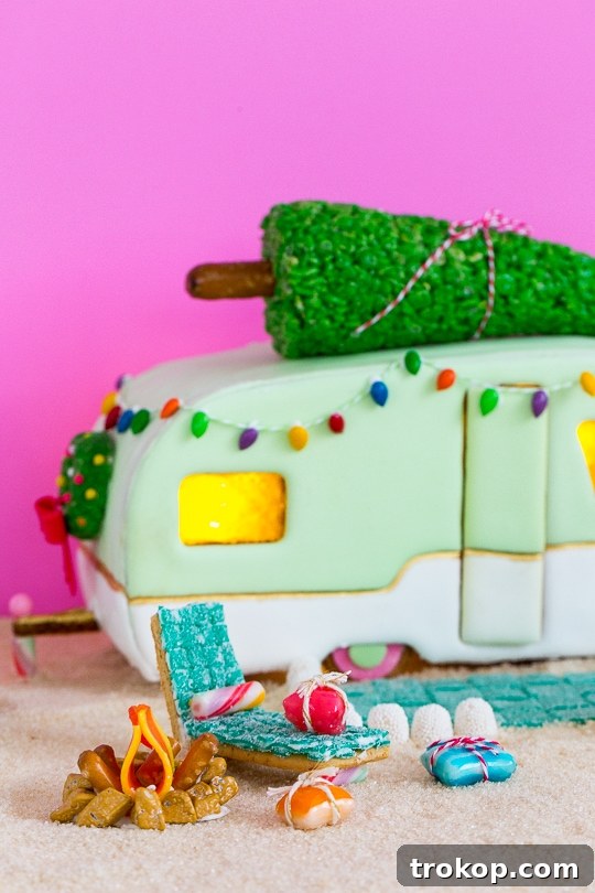 Step-by-step guide to DIY retro gingerbread camper