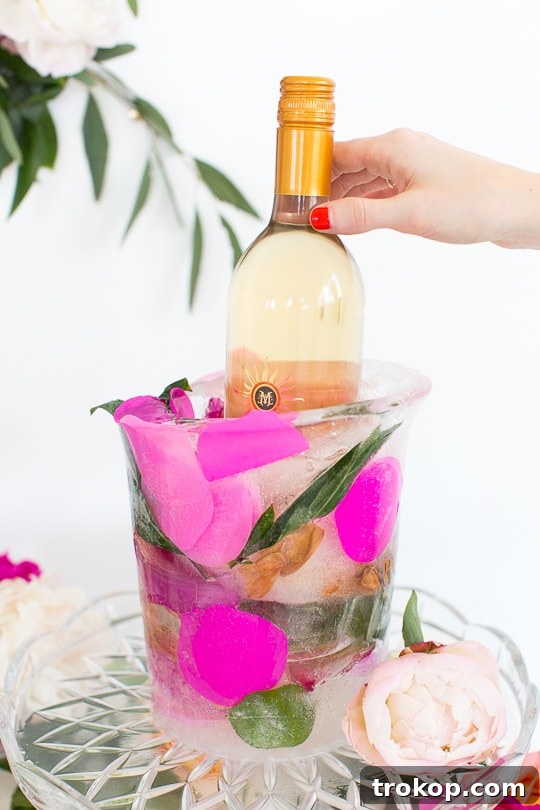 beautiful frozen wine bucket - sugar & cloth 