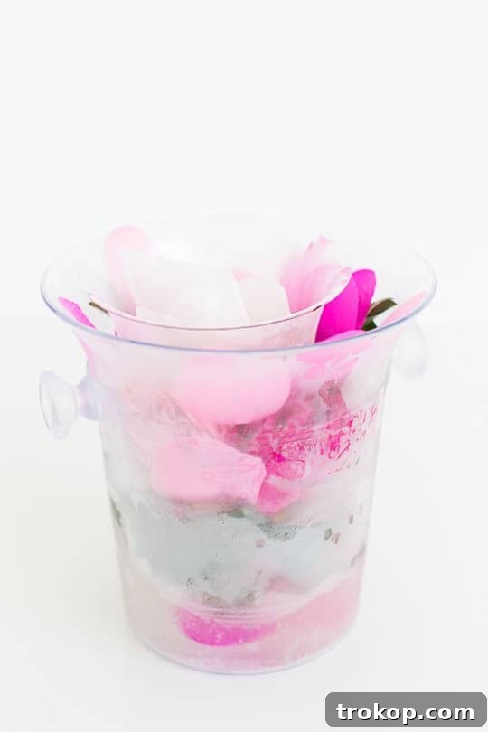 DIY frozen wine bucket - sugar & cloth 