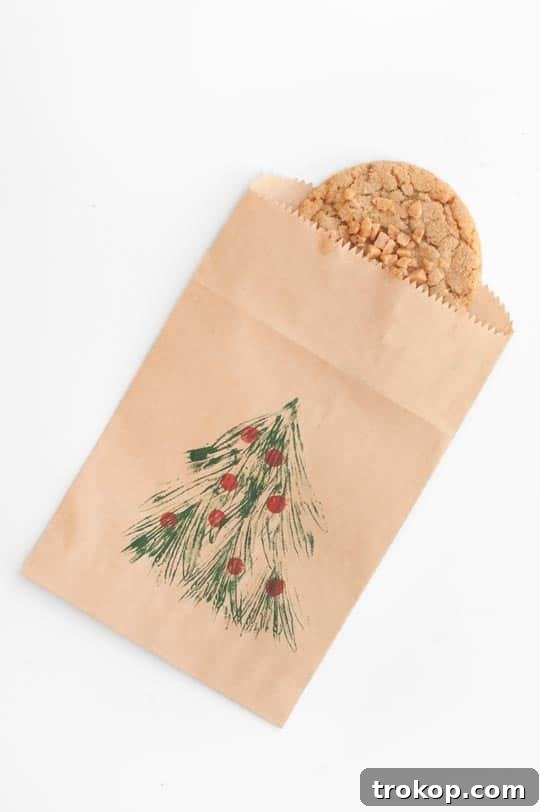 Brown Butter Toffee Cookies: Bake, Bag, & Share 5 Brown Butter Toffee Cookie Recipe - sugar and cloth