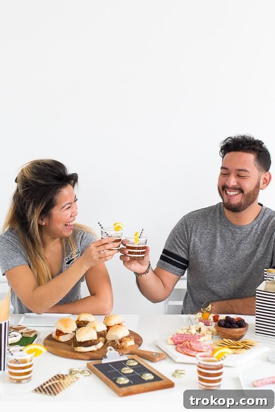 Elevated Football Festivities 19 modern football watch party ideas - DIY - recipe - sugar and cloth
