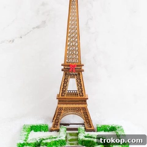Eiffel Tower Gingerbread House - a magnificent edible creation
