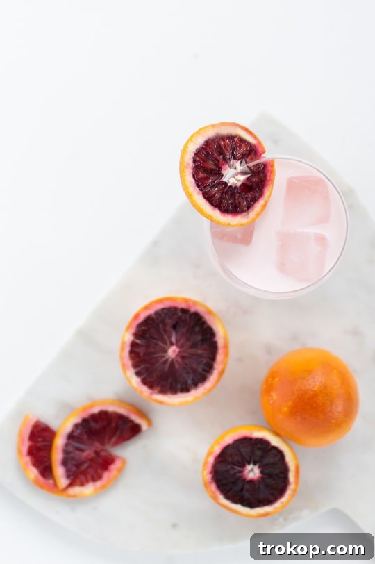 Rose Infused Blood Orange Creamsicle Bliss 3 Blood Orange & Rose Creamsicle Cocktail - Sugar & Cloth
