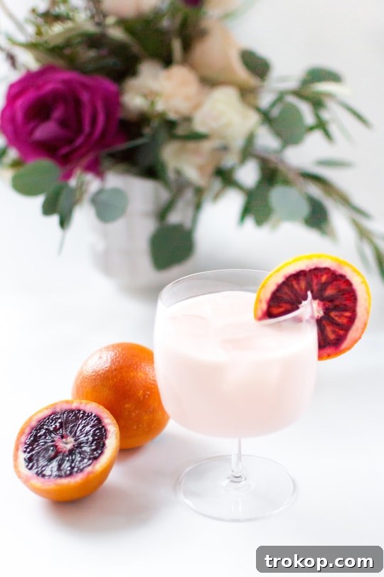 Rose Infused Blood Orange Creamsicle Bliss 6 Blood Orange & Rose Creamsicle Cocktail - Sugar & Cloth