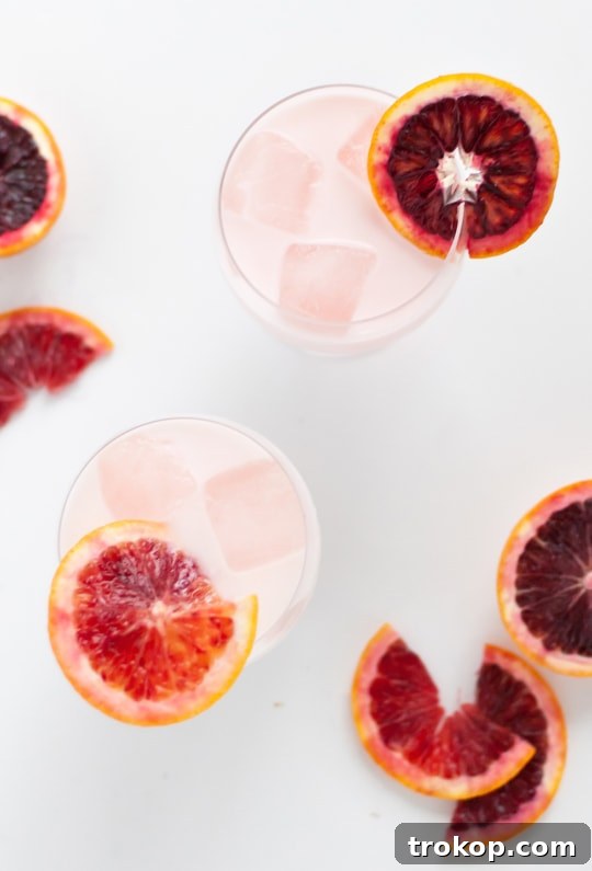 Rose Infused Blood Orange Creamsicle Bliss 8 Blood Orange & Rose Creamsicle Cocktail - Sugar & Cloth