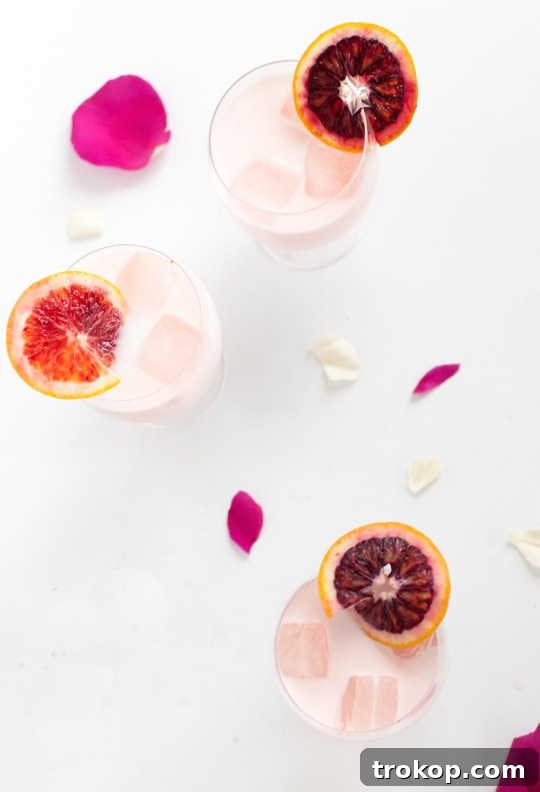 Rose Infused Blood Orange Creamsicle Bliss 9 Blood Orange & Rose Creamsicle Cocktail - Sugar & Cloth