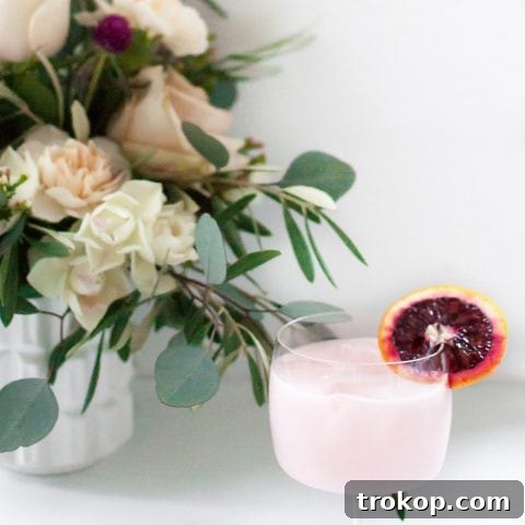 Rose Infused Blood Orange Creamsicle Bliss 10 Blood Orange & Rose Creamsicle Cocktail - Sugar & Cloth