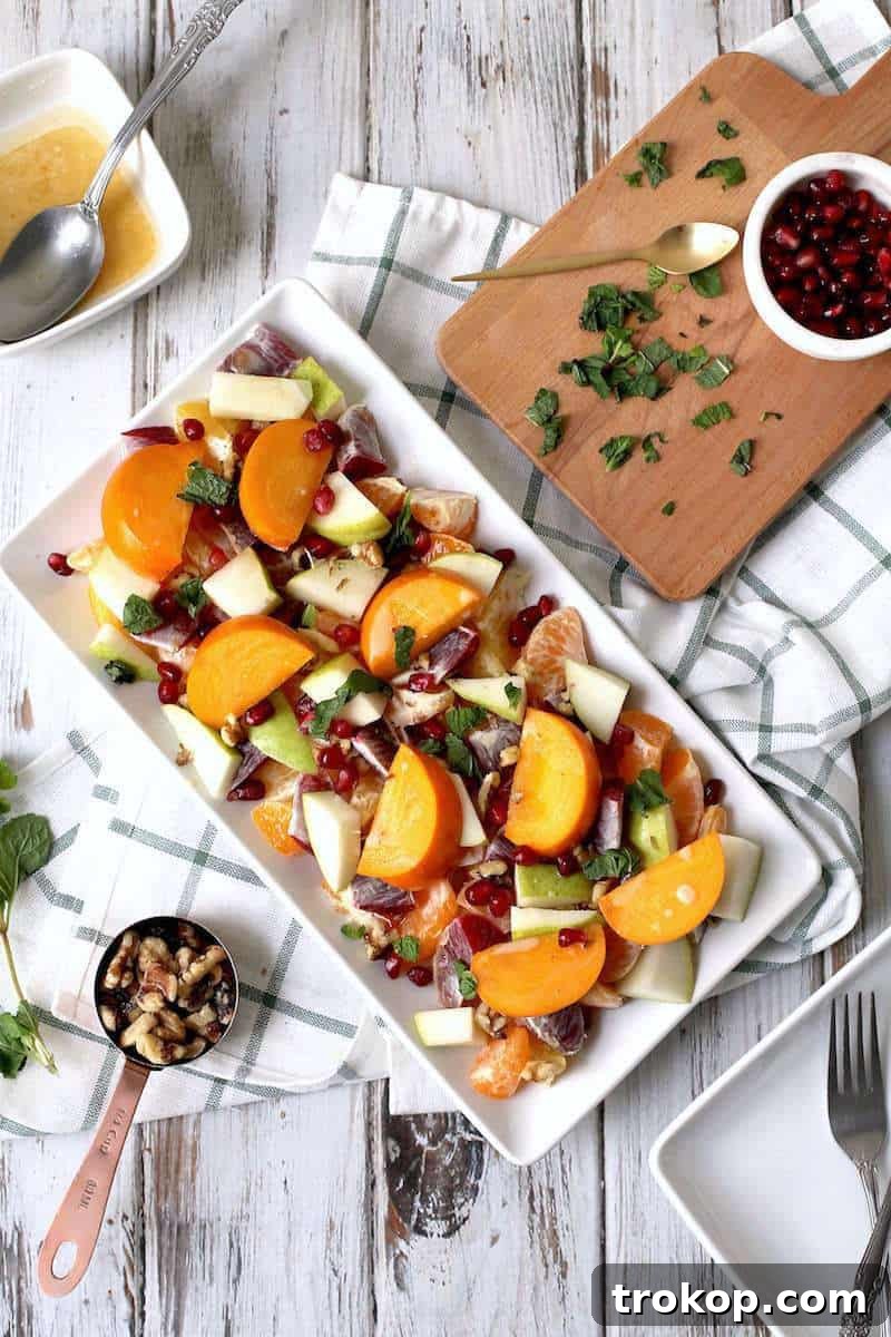 Winter Fruit & Citrus Salad Recipe - Sugar & Cloth