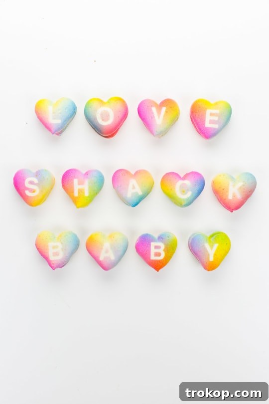 Handcrafted Ombré Message Macarons 13 DIY gradient message macarons - sugar and cloth