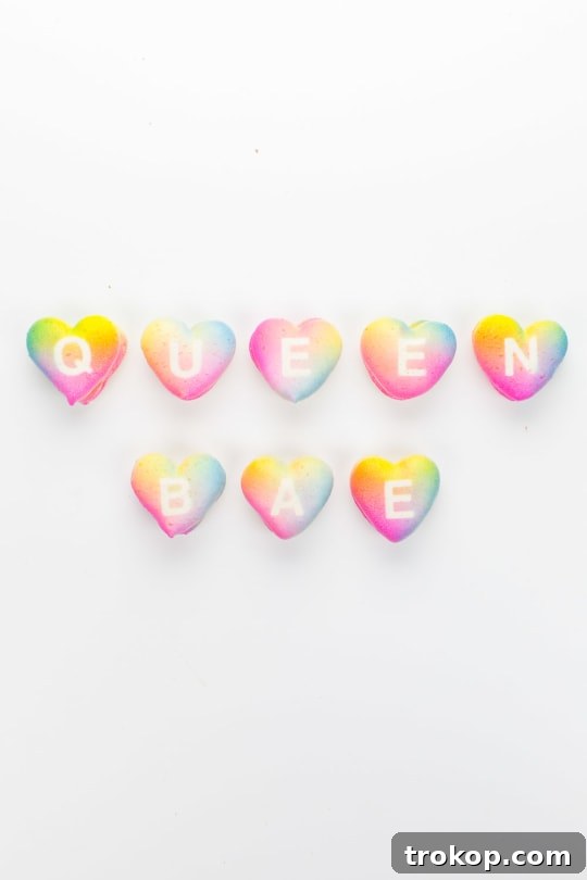 Handcrafted Ombré Message Macarons 16 DIY gradient message macarons - sugar and cloth