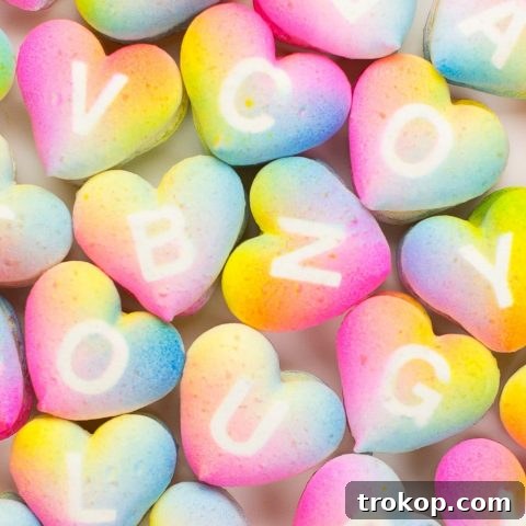 DIY gradient message macarons - sugar and cloth