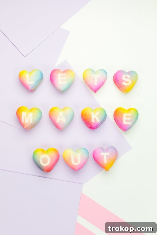 DIY gradient message macarons - sugar and cloth