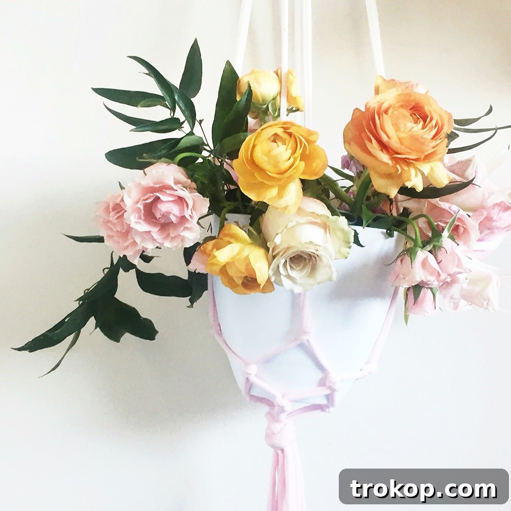 hanging florals - sugar and cloth