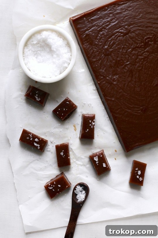 rose infused caramels recipe - sugar and cloth 