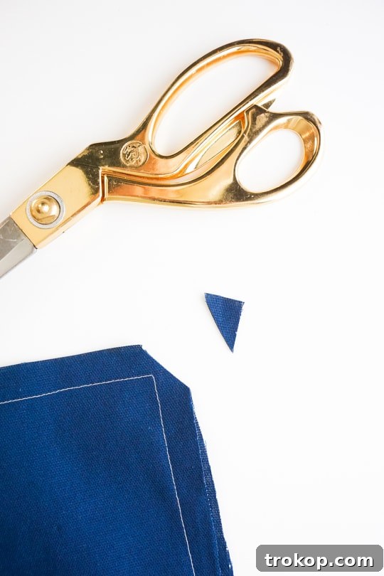 Image showing the pillow cover being sewn together