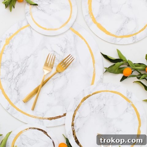 decorative DIY marble plates - sugar and cloth - weddings - entertaining