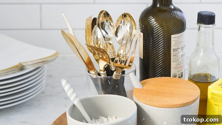 DIY Faux Stoneware Salt Cellars