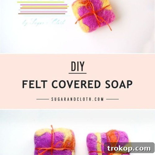 Cozy Felted Soap Creations 2 DIY Felt Covered Soap