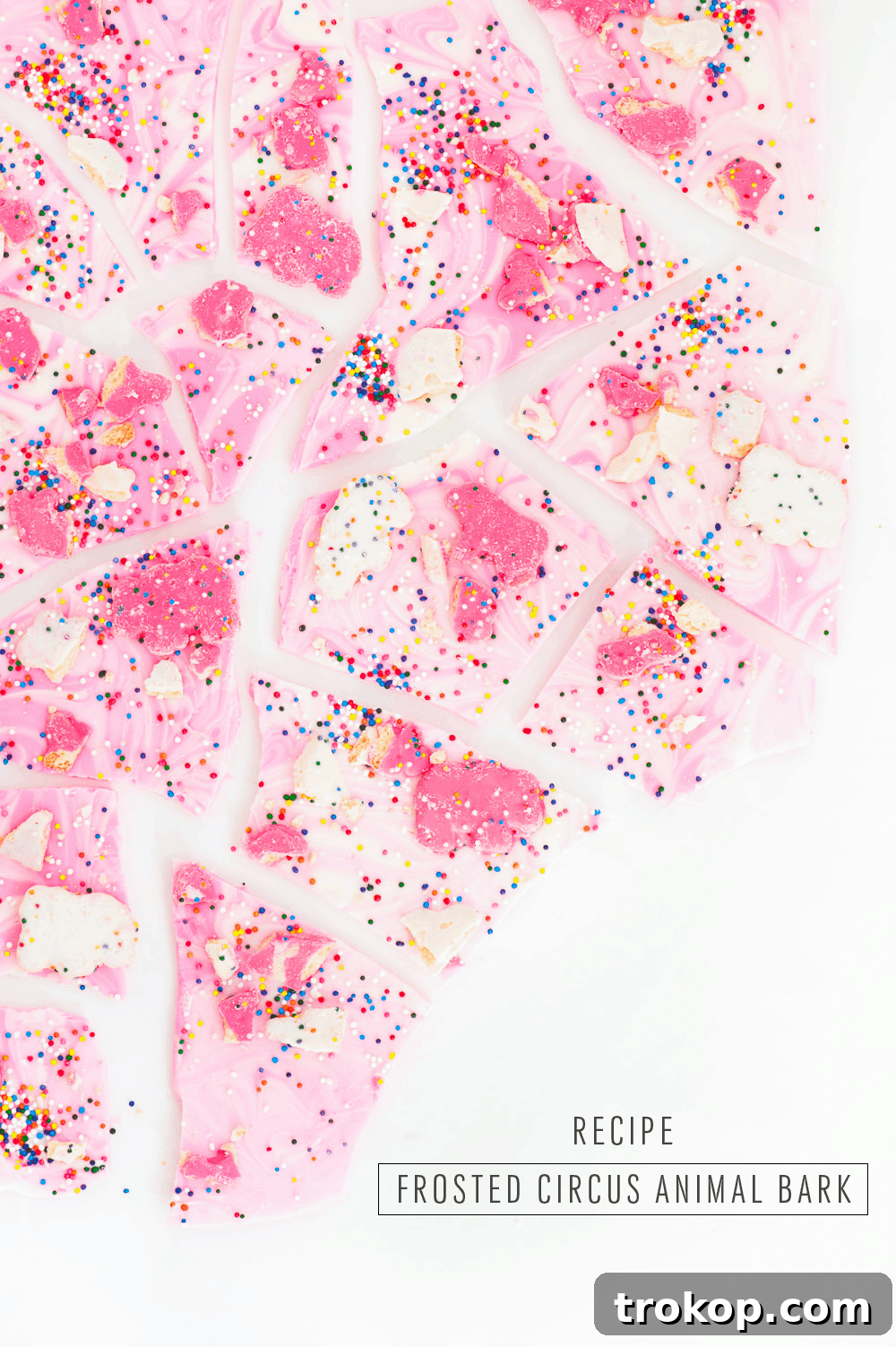 Frosted Carnival Cookie Crunch 4 Colorful Homemade Candy Bark