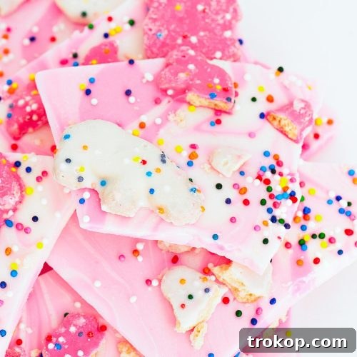 Frosted Carnival Cookie Crunch 8 Finished Circus Animal Cookie Bark