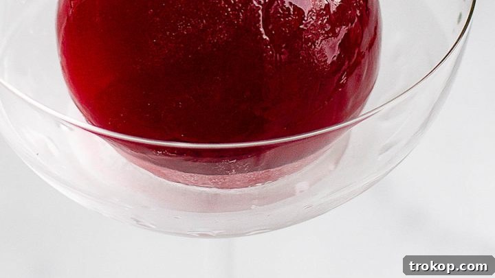 Ice Sphere Cocktail with a Hammer