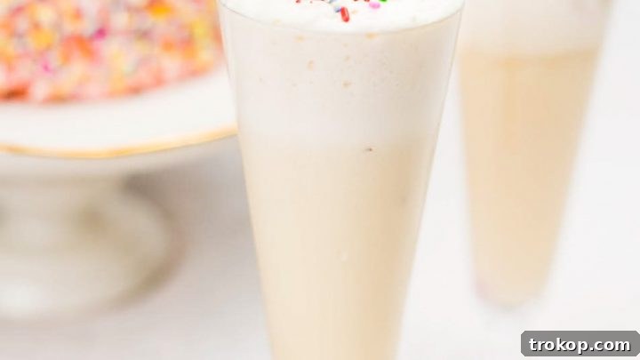 Creamy Birthday Cake Cocktail